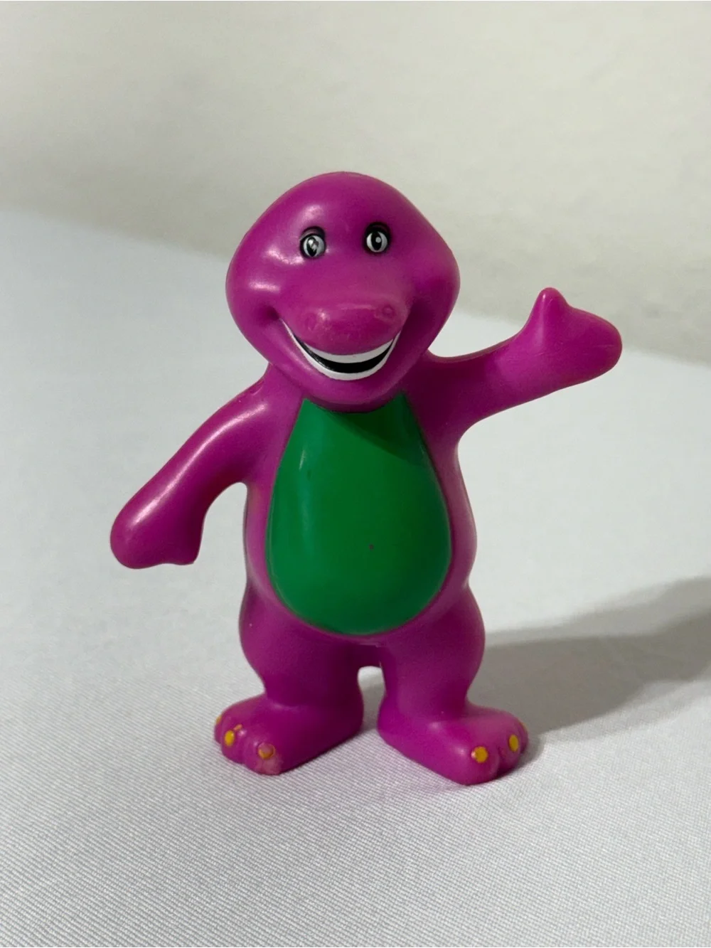 Vintage Mini Toy Barney Figure PVC 3” 1996 Cake Topper Toy PVC Figure